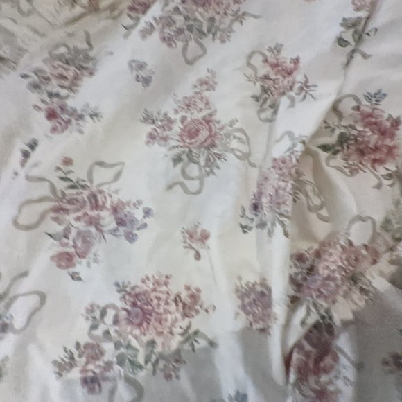 Vintage Croscill Home Fashions Twin Sheets and Curtains Set JCP Floral Boho Vict - Picture 12 of 14